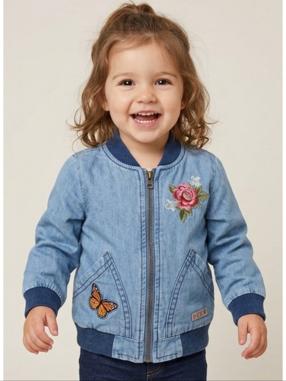 Hudson Baby Embroidered Jean jacket Blue Size 12m